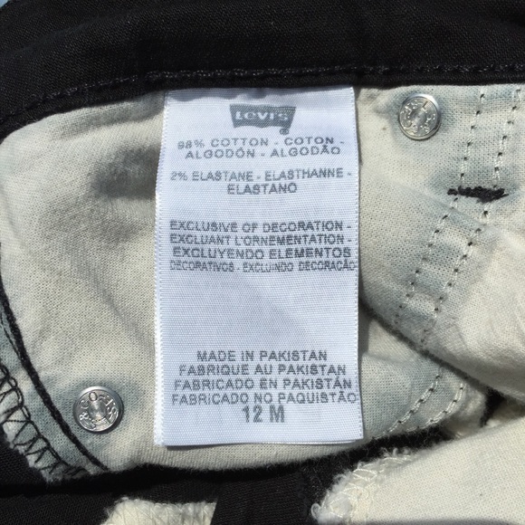 Levi’s Perfectly Slimming Stonewashed Black 512 Bootcut Jeans - Picture 7 of 8